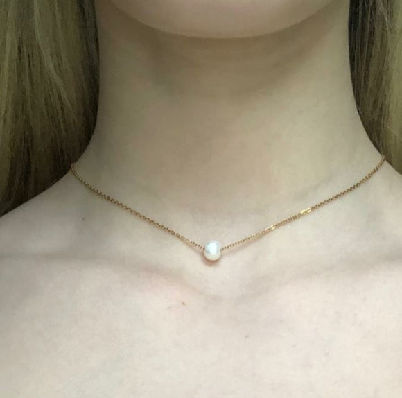 Fresh Pearl pendant Necklace