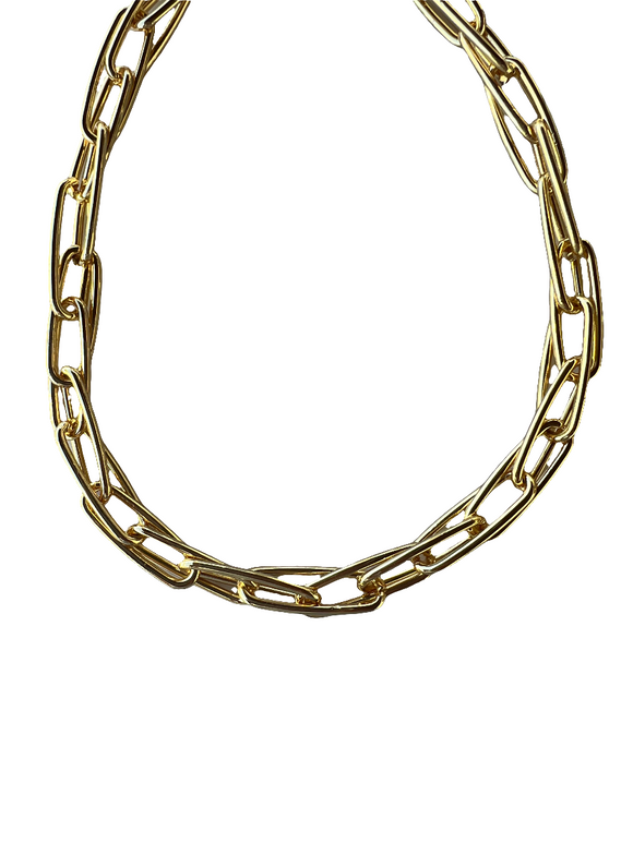 Gold double link chain