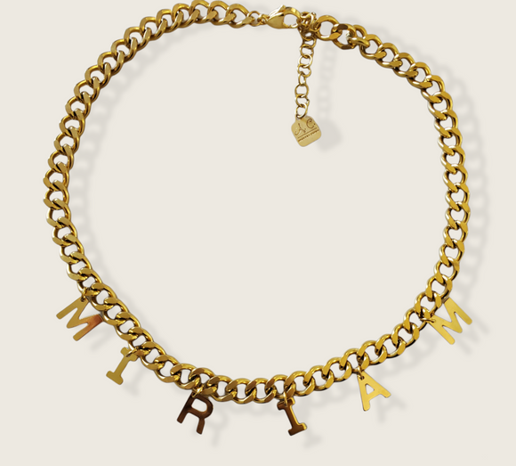 Name with gold and chain